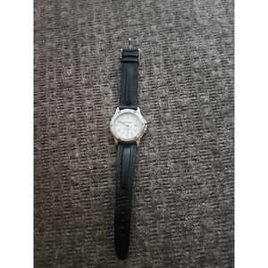 Wristwatch Mens Tomax Leather Band Scratches On Back New Battery